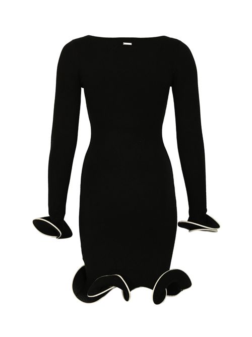 Abito in maglia di viscosa con ruches NO SECRETS | 253NS120LIQUIRIZIA PROFILILATTE